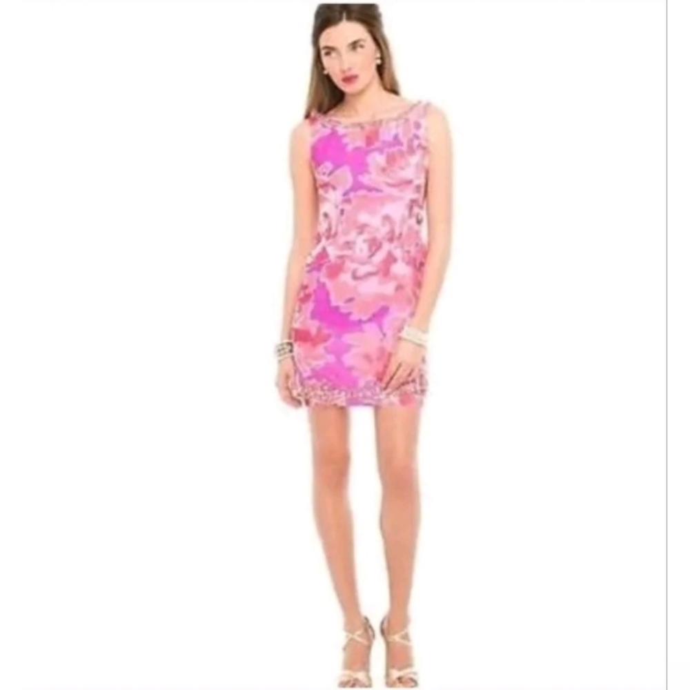 $368 Lilly Pulitzer Size 10 Pulaski Beaded Dress in Purple Soiree Serenade NWT!